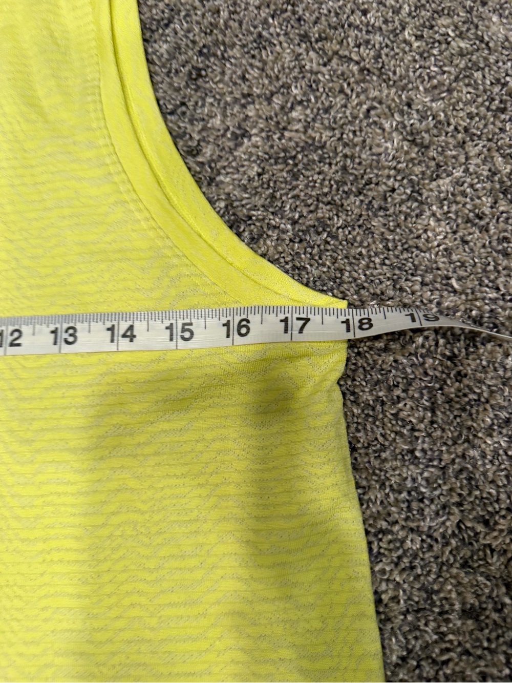 Lululemon Train to Be Tank Top
Ripple Wave Electric Lemon / White size 6 EUC - Picture 5 of 5